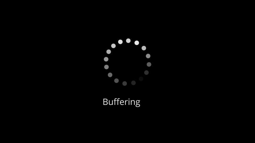 Video Buffering circle icon animation on black background with green screen. Royalty-Free Stock Footage #1094245969