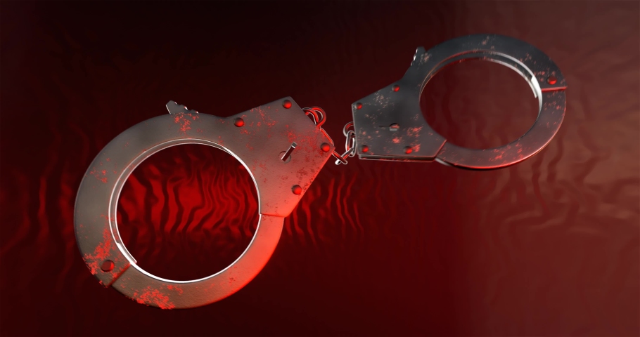 
Criminal intro with handcuffs in police light with green screen 4k Royalty-Free Stock Footage #1094256099