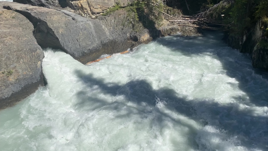 Natural bridge in Yoho National Park Canada