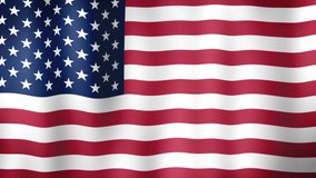 4K National Animated Sign of USA, Animated America Flag waving, United States of America Flag in Wind, fabric texture  - Powered by Shutterstock - Get 15% off with code: PIKWIZARD15