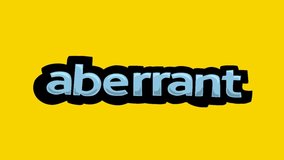 Yellow screen animation video written ABERRANT - Powered by Shutterstock - Get 15% off with code: PIKWIZARD15
