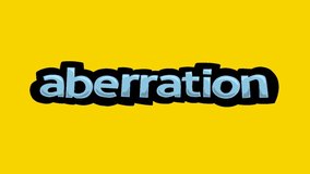 Yellow screen animation video written ABERRANTION - Powered by Shutterstock - Get 15% off with code: PIKWIZARD15