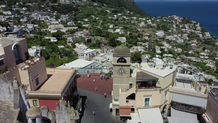 Capri by piazzetta with beautiful view Royalty-Free Stock Footage #1094287831