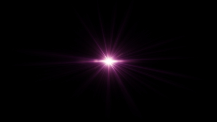 4K looping center rotating flickering pink purple star sun lights optical lens flares shiny animation art background.Lighting lamp rays effect dynamic bright video footage.Gold glow star optical flare Royalty-Free Stock Footage #1094290357
