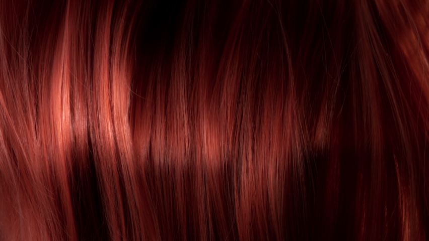 Super Slow Motion Shot of Waving Red Hair at 1000 fps. | Shutterstock HD Video #1094292201