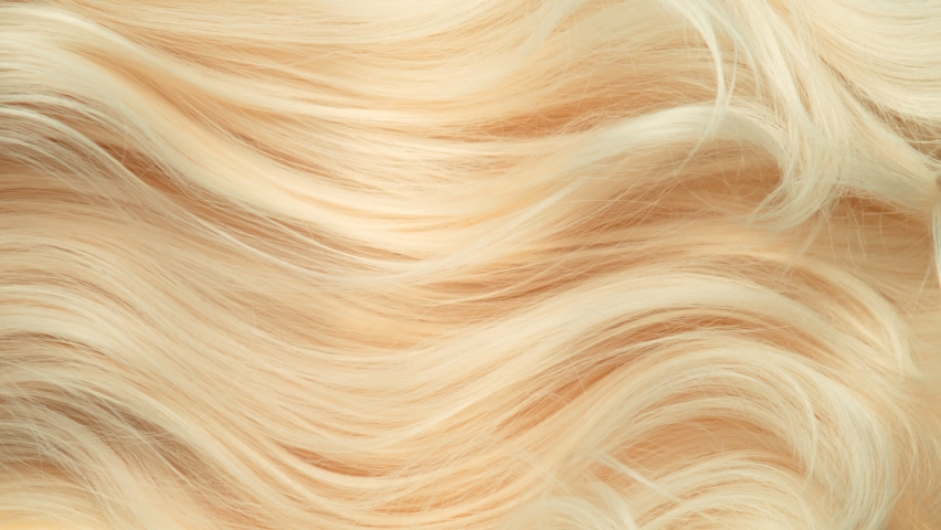 Super Slow Motion Shot of Waving Light Blonde Hair at 1000 fps. | Shutterstock HD Video #1094292205