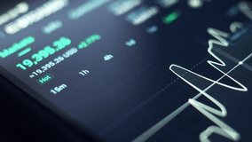 Real-time analysis of the cryptocurrency market in a smartphone. panorama, macro - Powered by Shutterstock - Get 15% off with code: PIKWIZARD15