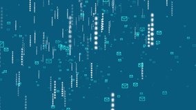 Network email data travels in cyberspace on blue background animation abstract concept  - Powered by Shutterstock - Get 15% off with code: PIKWIZARD15