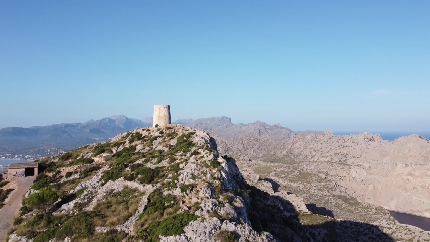 flight over the bay of pollenca