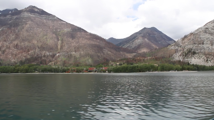 Waterton lakes in Alberta Canada