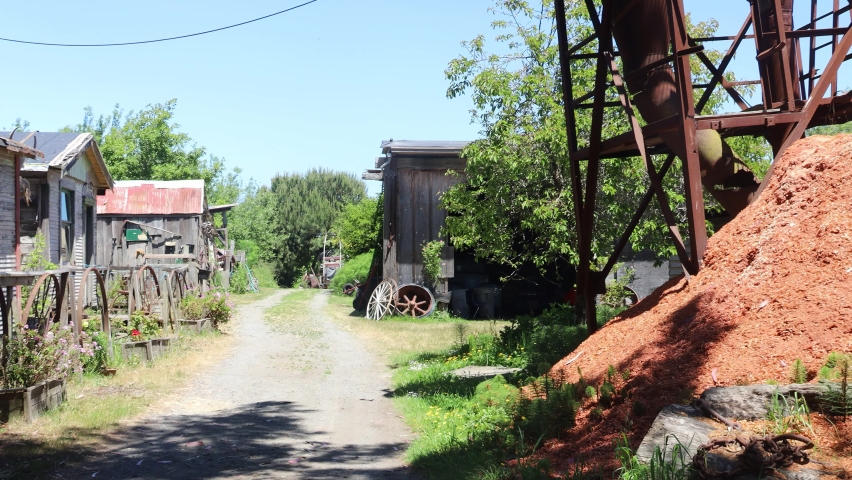 Eureka,California: 7-6-2021: Historic mill in Eureka california