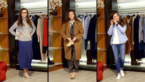 fashionista woman is trying on clothes in dressing room of trendy showroom in mall - Powered by Shutterstock - Get 15% off with code: PIKWIZARD15