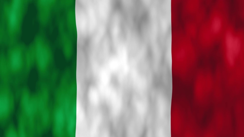 Italy flag. National 3d Italian flag waving. Sign of Italy seamless loop animation. Italian flag HD Background. Italy flag Closeup 1080p Full HD video for presentation Rome, Colosseum, Milan, Venice  Royalty-Free Stock Footage #1094387415