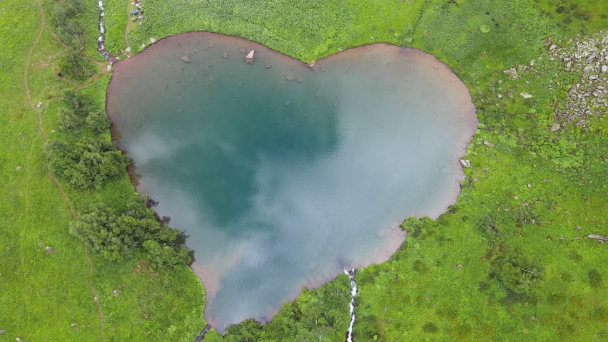 top view of a forest with a heart-shaped lake 5540321 Stock Photo at  Vecteezy