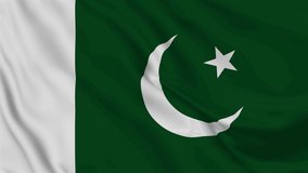 Flag of Pakistan. High quality 4K resolution.