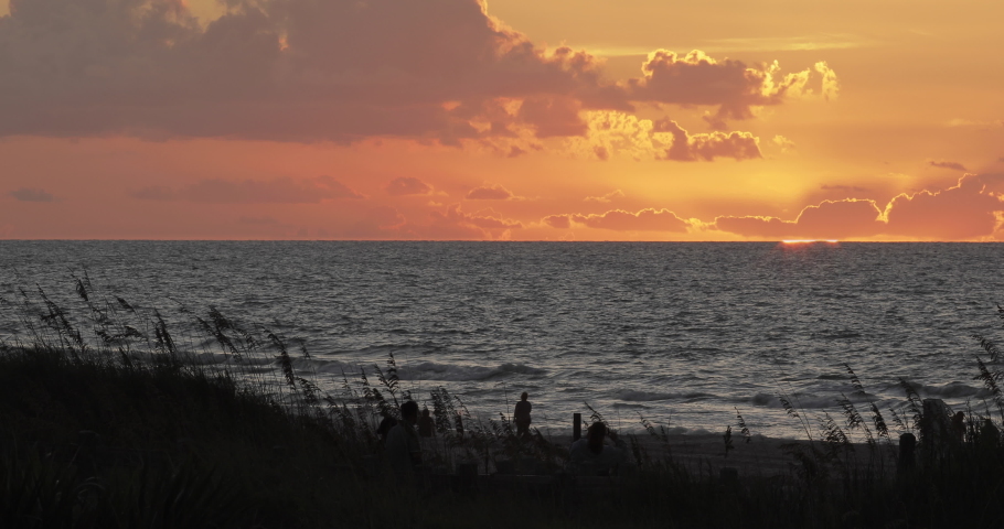 North Myrtle Beach sunrise over Atlantic Ocean