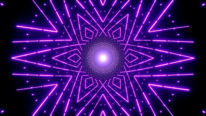 Glittering geometric purple dot pattern lights vj loop