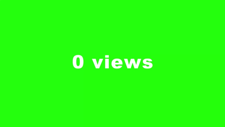 1 million views countdown green screen 4k template Royalty-Free Stock Footage #1094442305