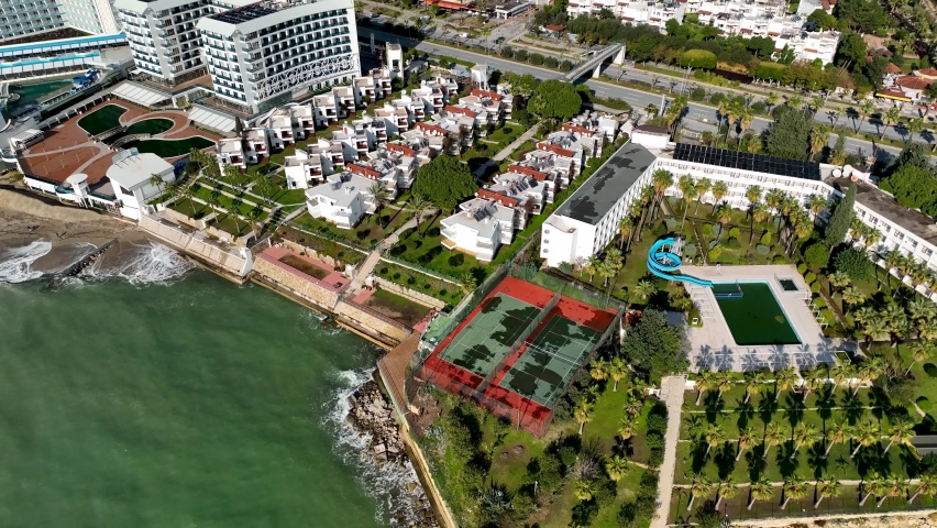 Panorama Hotels aerial view 4 K Alanya Turkey
