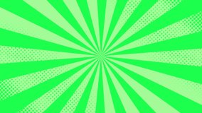 Pop art background, green background, green cartoon background