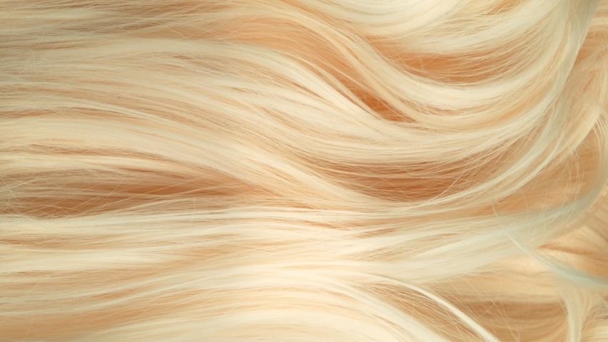 Super Slow Motion Shot of Waving Light Blonde Hair at 1000 fps. | Shutterstock HD Video #1094469009