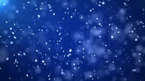 Abstract Winter Snow Falling Loop Motion Stock Footage Video (100% ...