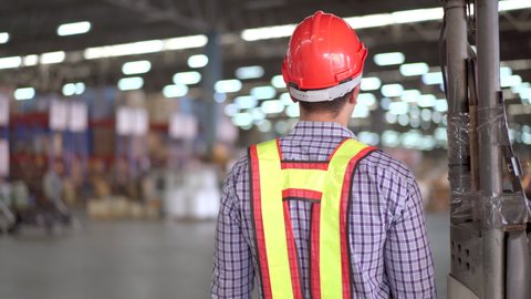 Portrait Smart Good Looking Asian Foreman Stock Footage Video (100% ...