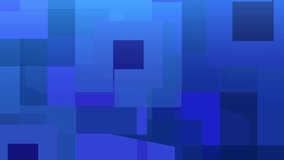 4K Rectangle Block Abstract Moving Animation in Dark Blue Color