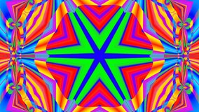 3D kaleidoscope mandala abstract background of trippy art psychedelic trance to open third eye with visuals energy chakra futuristic audiovisual vj seamless loop - Powered by Shutterstock - Get 15% off with code: PIKWIZARD15