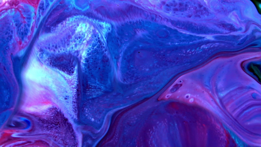 Colorful Chaos Ink Spread in Liquid Turbulence Movement.  Royalty-Free Stock Footage #1094539633