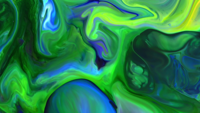 Colorful Chaos Ink Spread in Liquid Turbulence Movement.  Royalty-Free Stock Footage #1094539677
