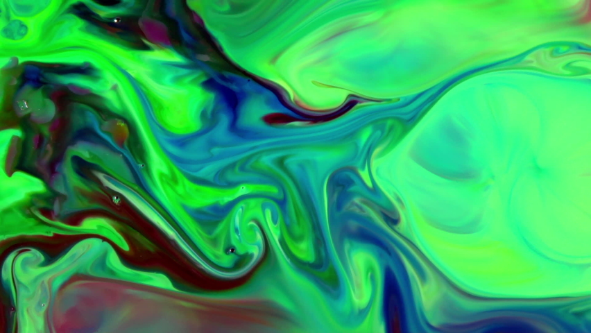 Colorful Chaos Ink Spread in Liquid Turbulence Movement.  Royalty-Free Stock Footage #1094539681
