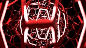 VJ metallic wireframe polyhedron red 3d render loop - Powered by Shutterstock - Get 15% off with code: PIKWIZARD15