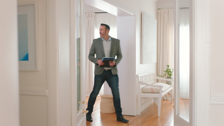 Real estate agent and couple moving new house, property and apartment building to rent. Happy realtor giving keys to excited retirement homeowner for successful home loan sold deal, sale and mortgage - Powered by Shutterstock - Get 15% off with code: PIKWIZARD15