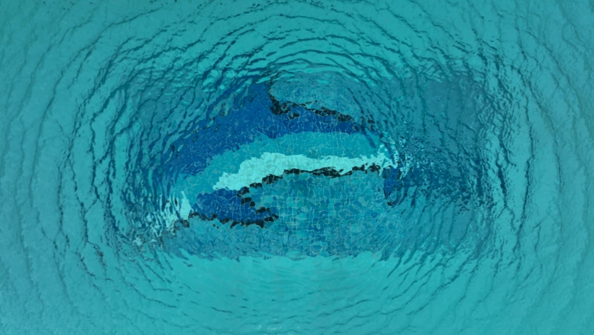 A man runs on the beach aerial view 4 K Turkey Alanya