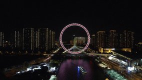 4K video of the city of Tianjin by night  - Powered by Shutterstock - Get 15% off with code: PIKWIZARD15