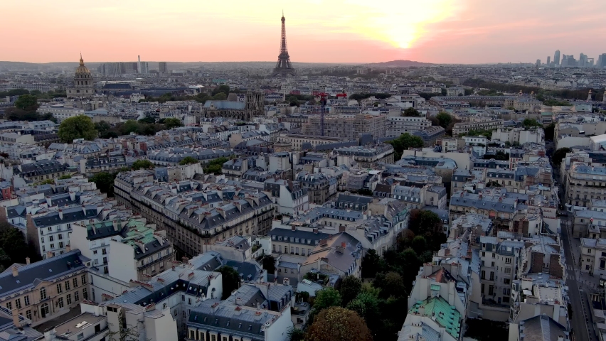 Louvre Museum, Paris, France, Cinematic Drone Footage | Shutterstock HD Video #1094573289