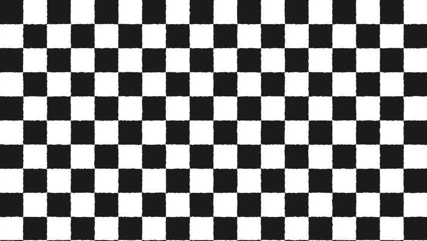 Animated Hand Drawn Black and White Checkerboard 4k Video, Moving Black and White Checkers Background Animation. Motion Graphics Asset for  Video Channel, Streaming. Royalty-Free Stock Footage #1094581697