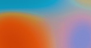 Gradient pixel background. Colorful bright blurred gradient abstract moving background with CRT monitor effect. 4K 4096x2160