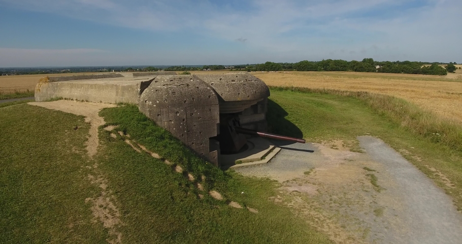2nd world war blockhaus on French normandy beach