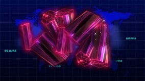 Animation of data processing and shapes over digital tunnel. Computer interface and data storage technology concept. - Powered by Shutterstock - Get 15% off with code: PIKWIZARD15