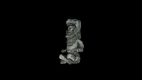 Ancient Mayan Statue animation. Full Hd 1920×1080. 8 second long video clip.
Alpha Channel video.