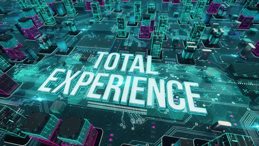 Total Experience with digital technology hitech concept | Shutterstock HD Video #1094646775