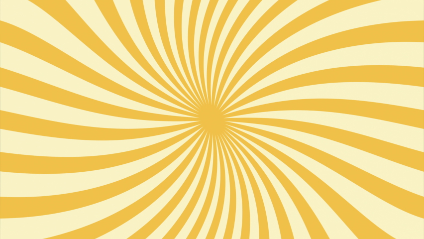 Yellow Groovy Sunburst Stripes Animation Background, Seamless Loop, Retro 70s Inspired Swirl Motion Graphics, Vintage Grunge Sun Bursts, 4k Video Royalty-Free Stock Footage #1094649509