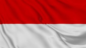 Flag of Indonesia. High quality 4K resolution.
