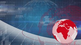 Animation of data processing over globe and gamepad icon. Global patriotism and digital interface concept digitally generated video. - Powered by Shutterstock - Get 15% off with code: PIKWIZARD15