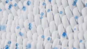 Wave cloth with cleaning water bubble, 3d rendering. - Powered by Shutterstock - Get 15% off with code: PIKWIZARD15