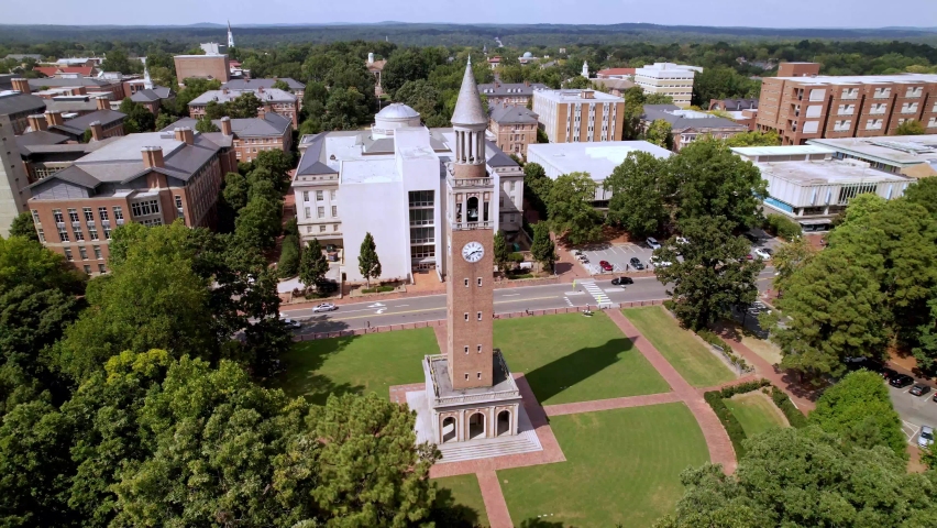 aerial pullout from the moorehead patterson bell tower on the unc chapel hill campus