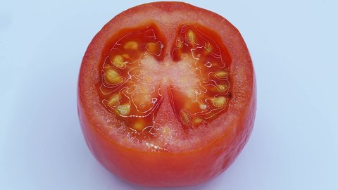 8k 7680x4320rotting Moldy Tomato Slice Foods Stock Footage Video (100% ...