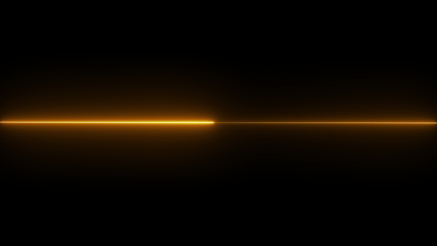 moving Neon laser beam video on black background, glowing streak with light thunder bolt effect. yellow and orange ray line. Techno futuristic impulse line .  - Powered by Shutterstock - Get 15% off with code: PIKWIZARD15